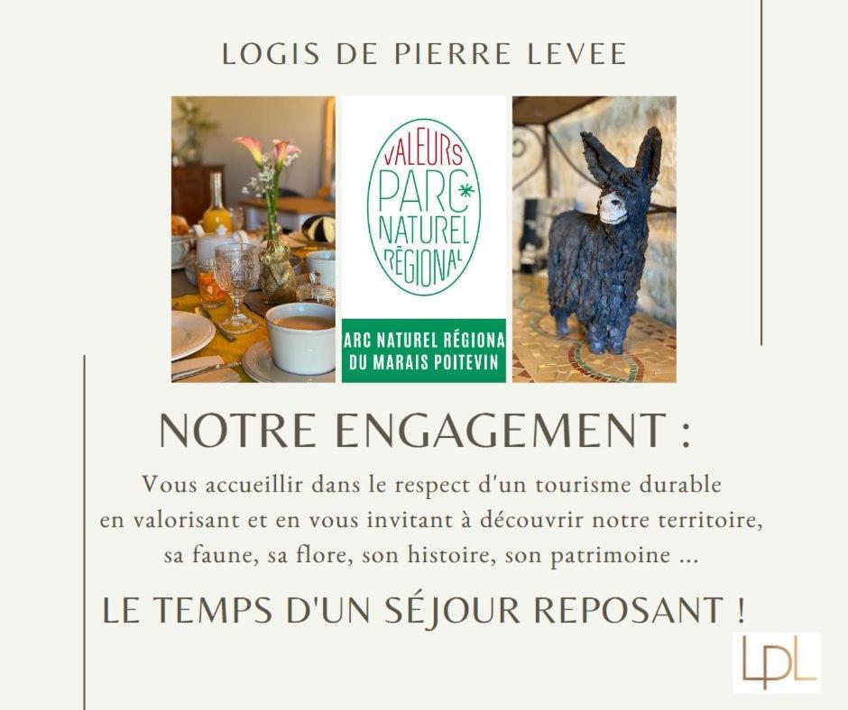 לינה וארוחת בוקר Bessines Logis De Pierre Levee מראה חיצוני תמונה